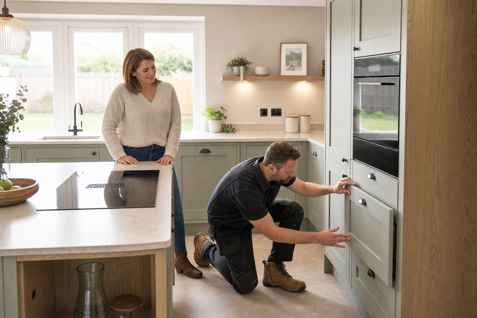 Finishing & handover kitchen fitting service